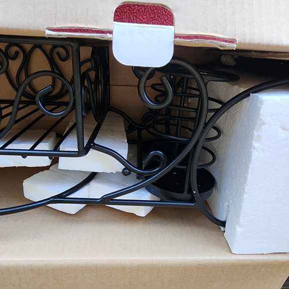 2 Piece Wrought Iron Buffet Caddy 24x9x11" Black Sam's Club Dishes Napkins - Picture 4 of 11